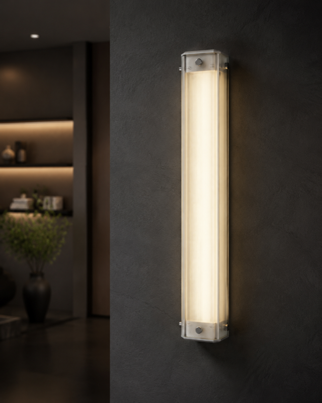 Linea Prism Wall Light charcoal setting