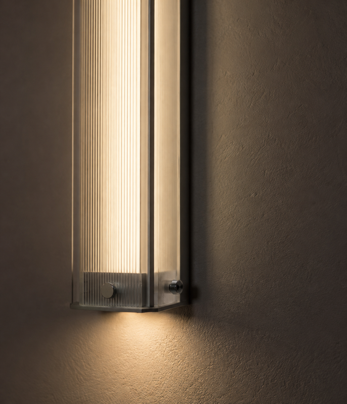 Warm light on plaster wall