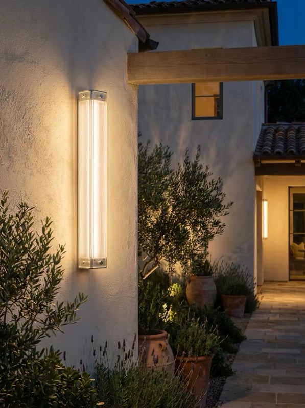 Linea Prism Wall Light warm glow