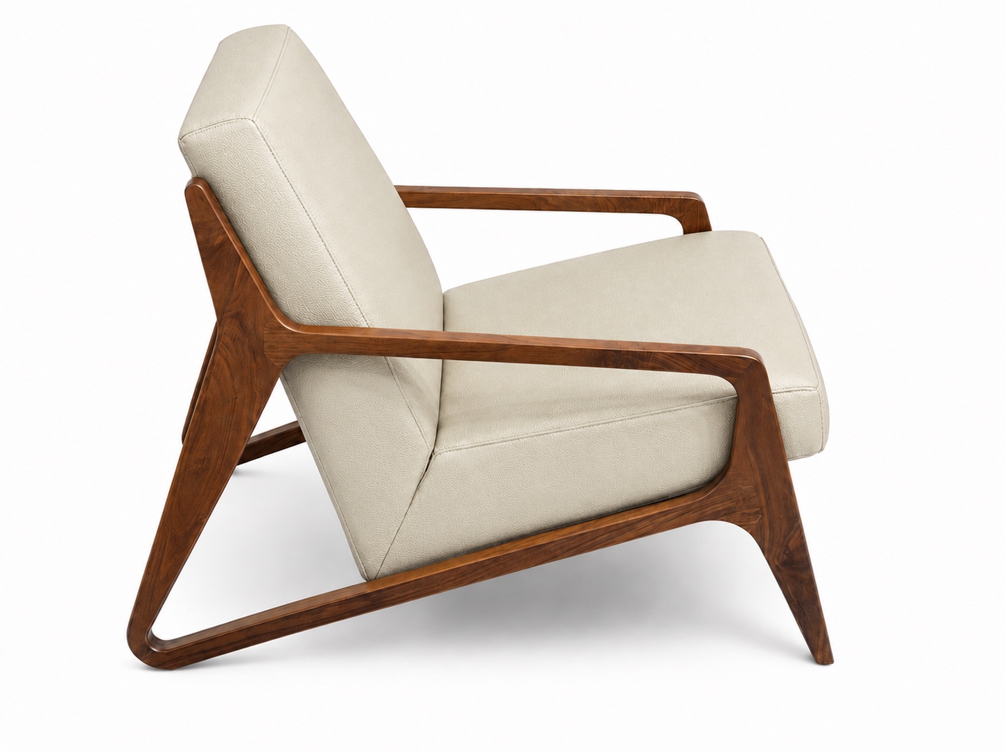 Triangle Walnut Arm chair — view 2