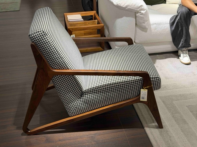 Triangle Walnut Arm chair — view 4