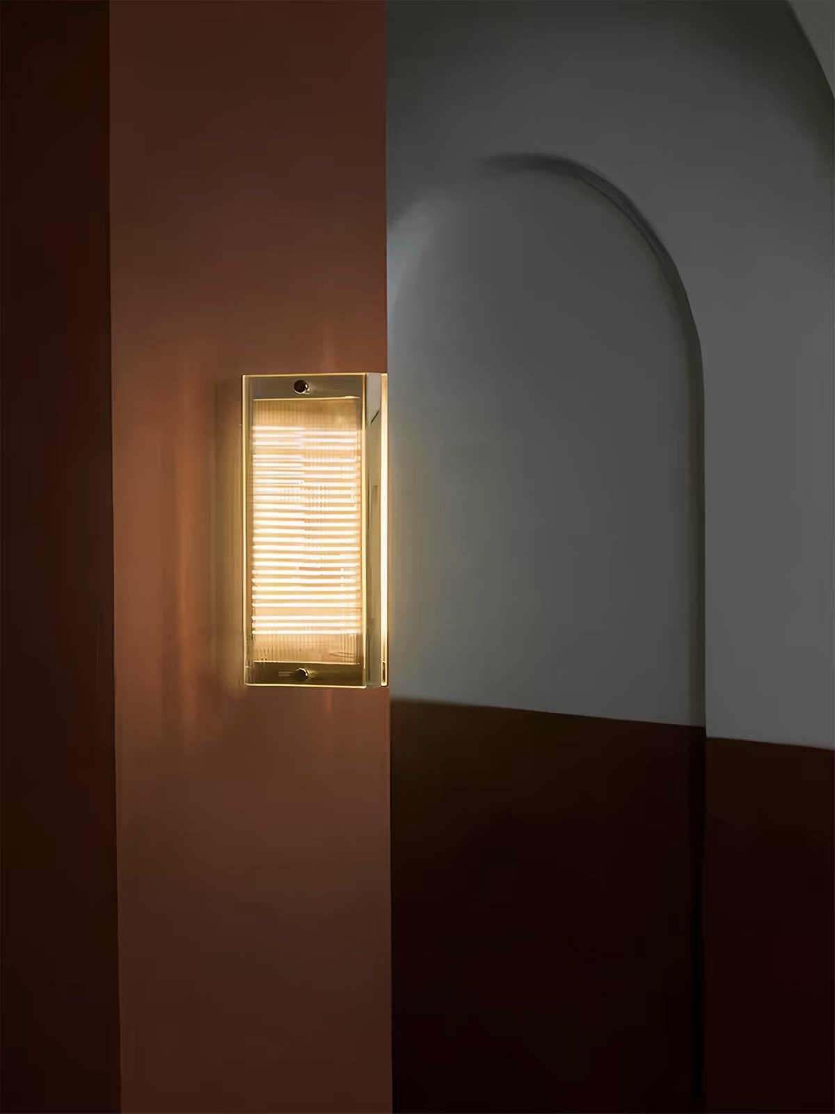 Lumen Vault Wall Light in a sculptural interior