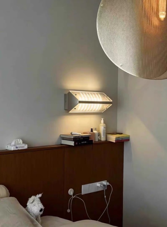 Lumen Vault Wall Light in a cozy home