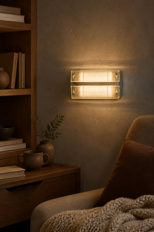 Ambient light against a dark interior surface