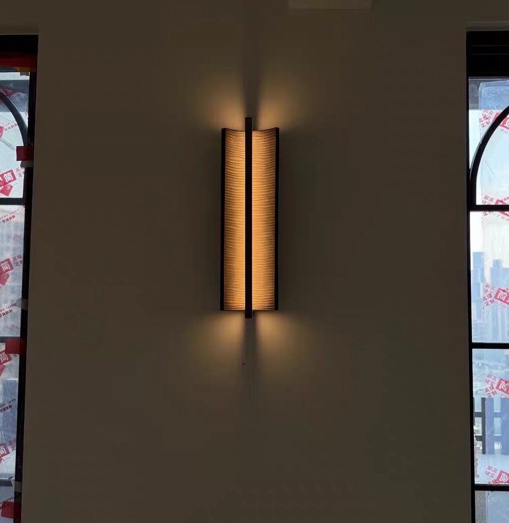 Aurelia Wave Wall Light, illuminated installation