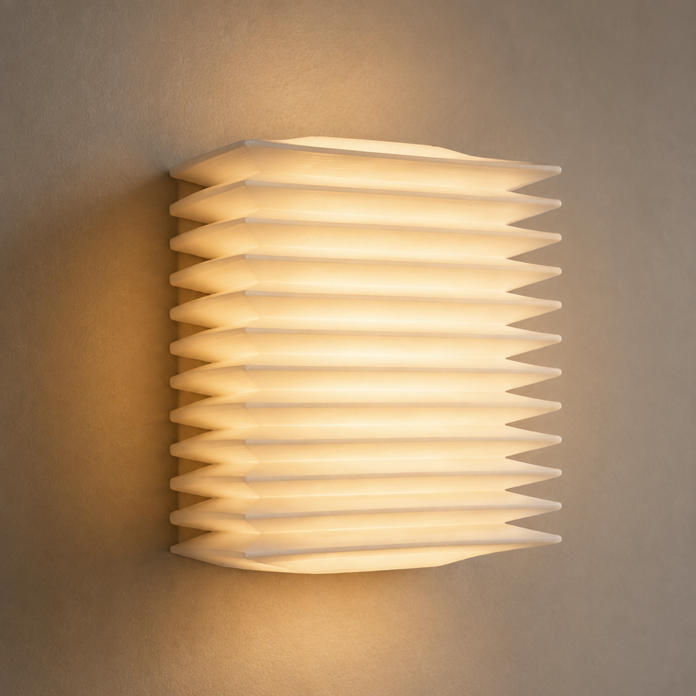 Detailed view of the LumaFold illuminated fins