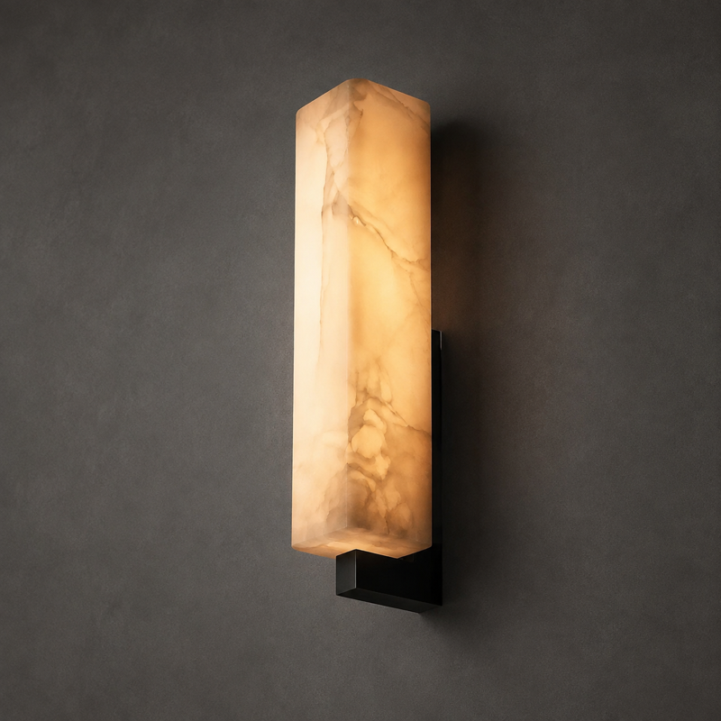 Aureum wall light angled studio view