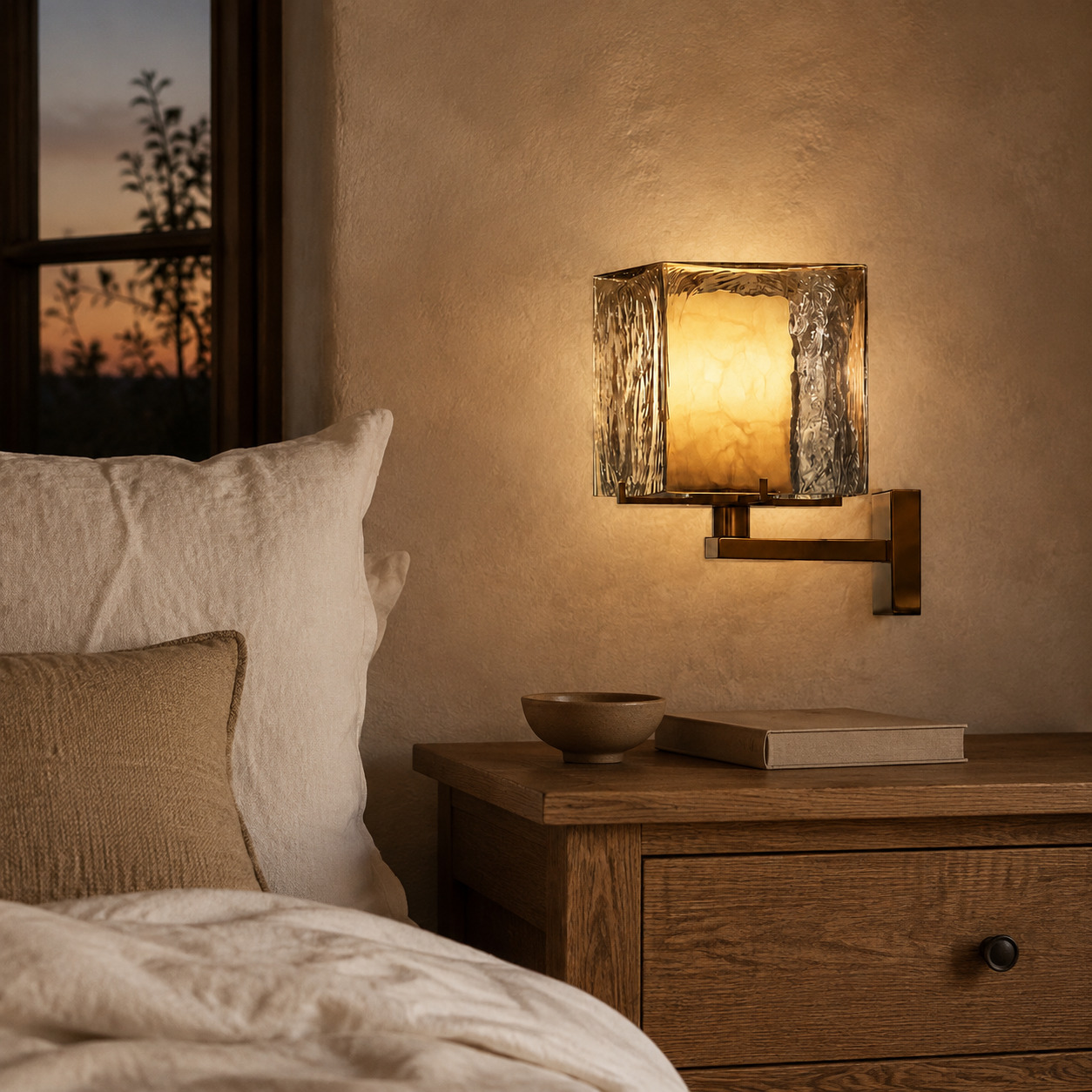 Aurelia Wall Sconce in a calm bedroom