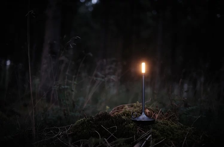 Graypants Wick lamp at camp