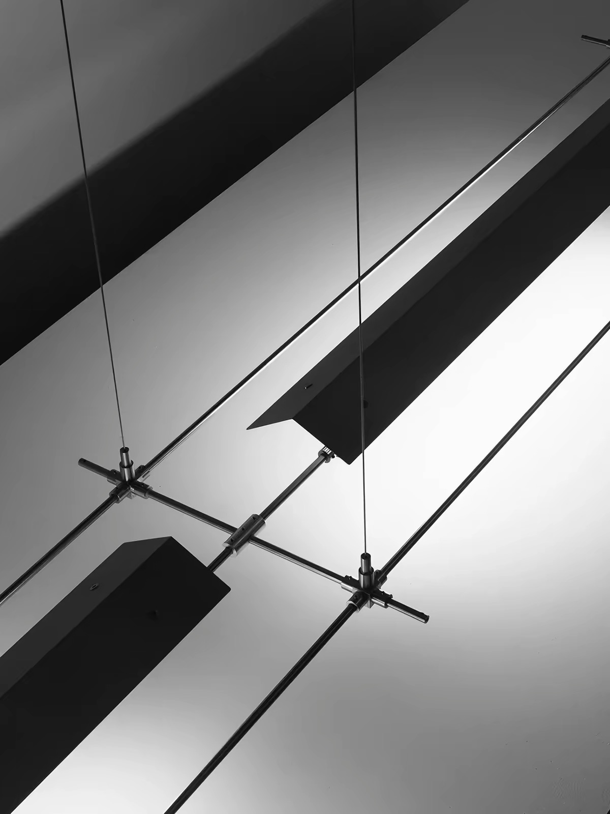 Durable ceiling lamp detail