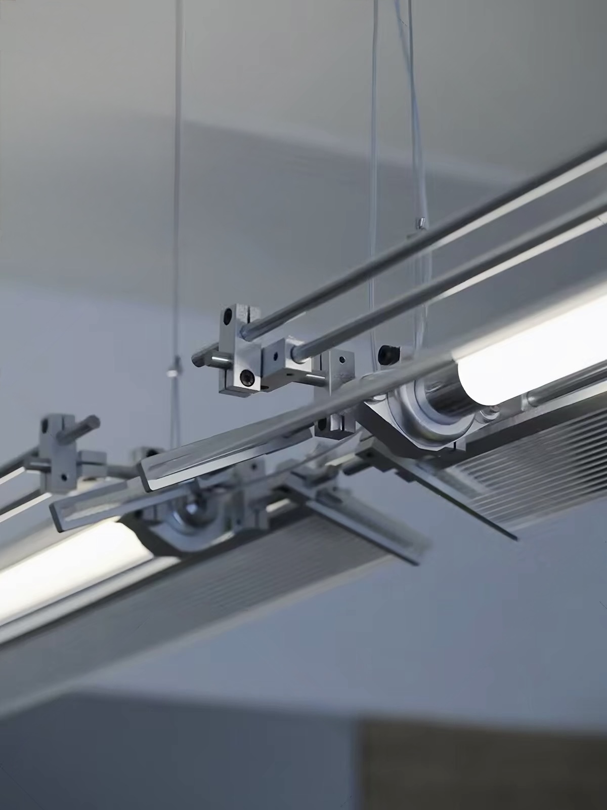 Modern ceiling lamp detail