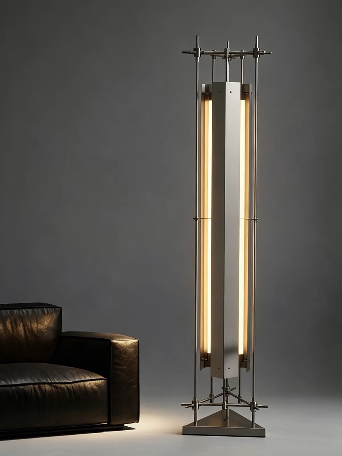 Meridian Stainless Floor Lamp — view 1