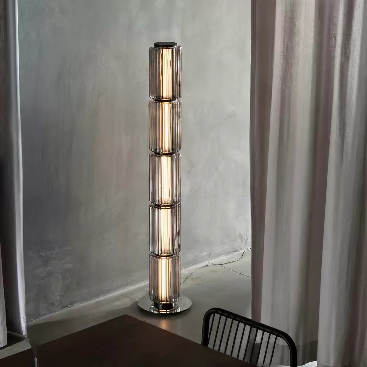 Lamp lighting a quiet bedside setting