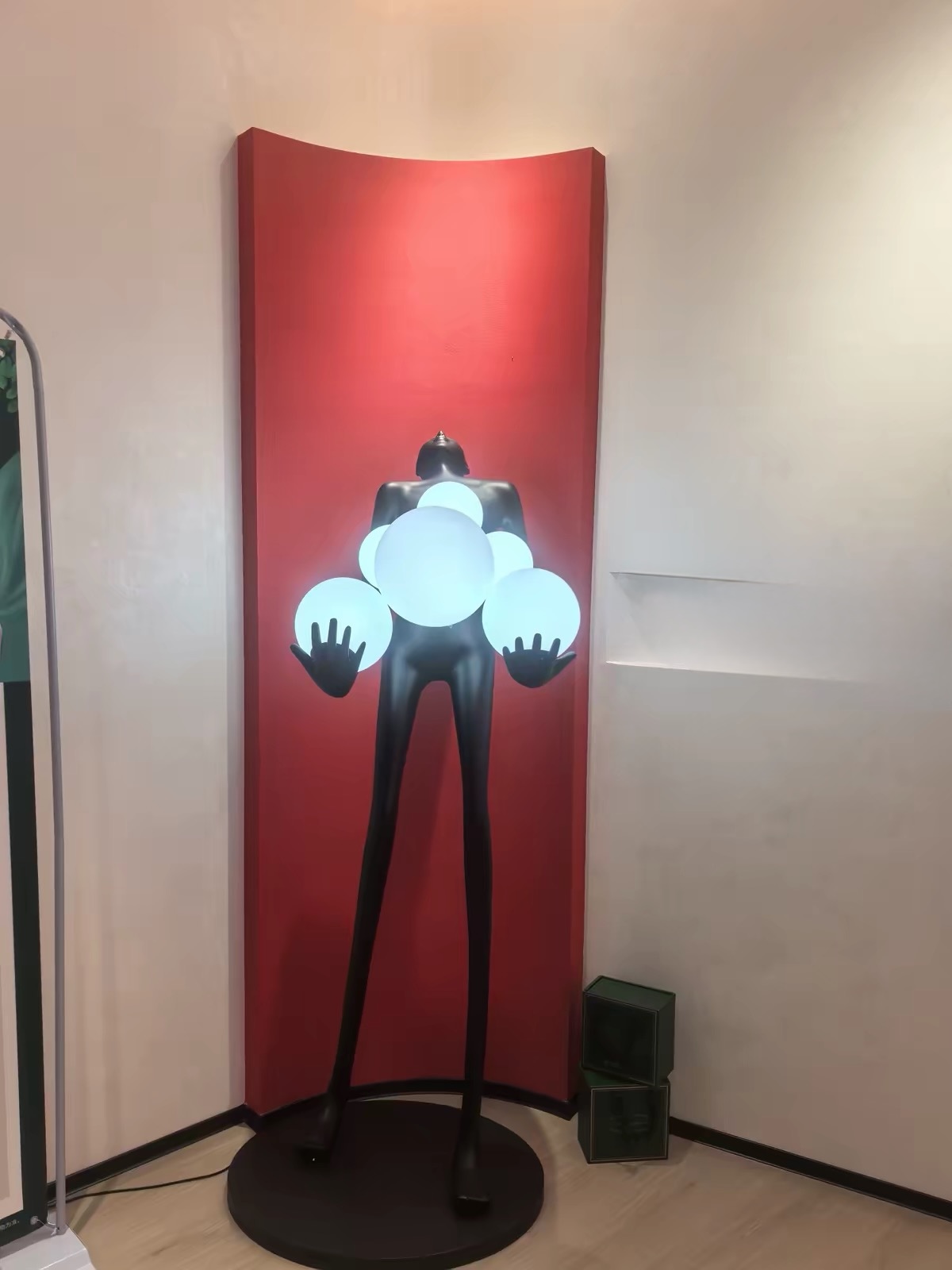 Atlas Figure Sculpture Floor Lamp — view 14