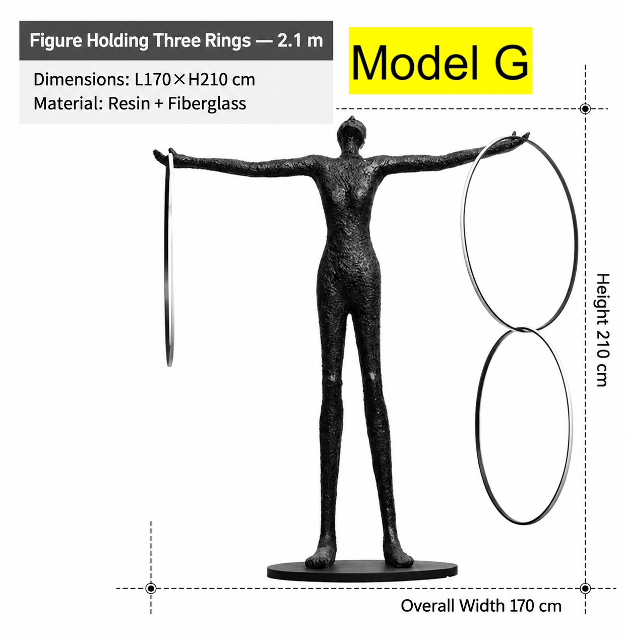 Atlas Figure Sculpture Floor Lamp — view 7