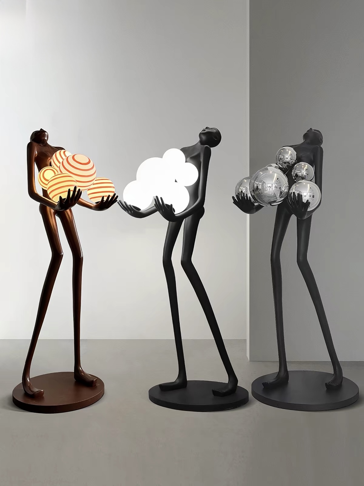 Atlas Figure Sculpture Floor Lamp product display